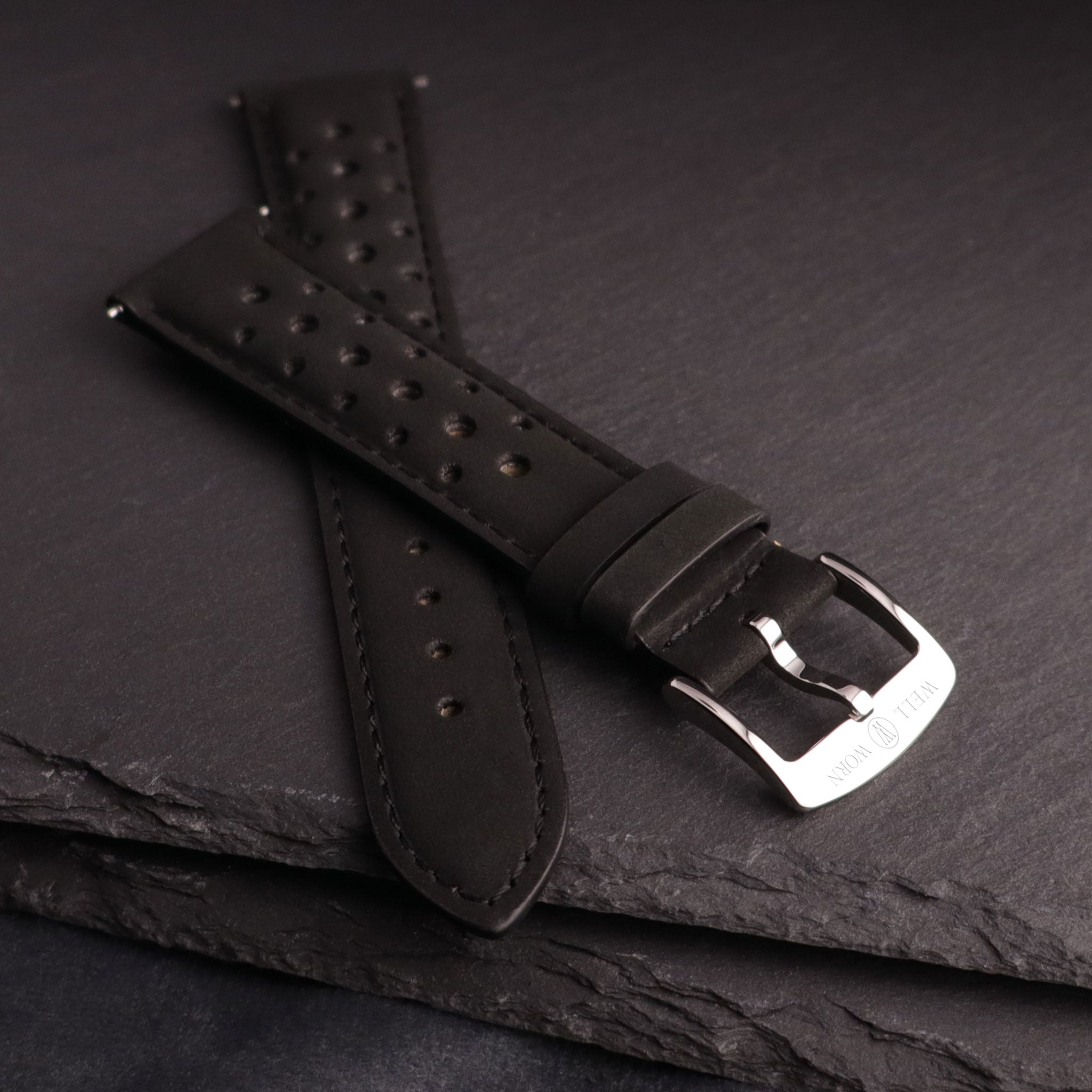 Autobahn™ Nubuck Leather Rally Watch Strap