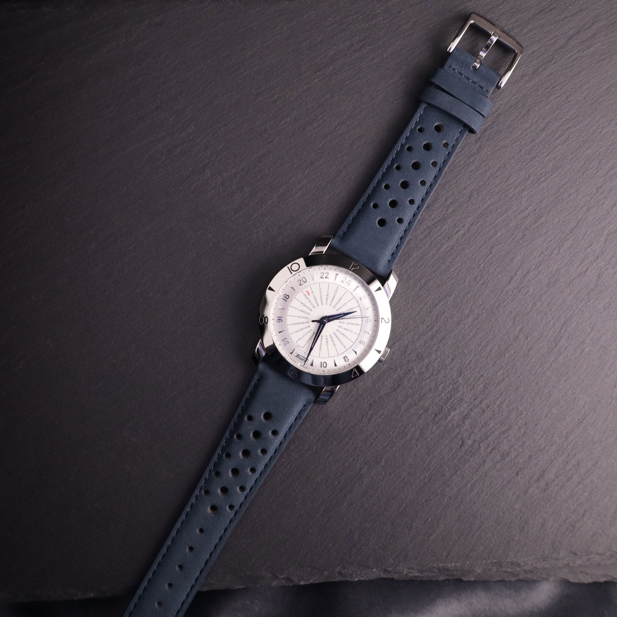 Autobahn™ Nubuck Leather Rally Watch Strap