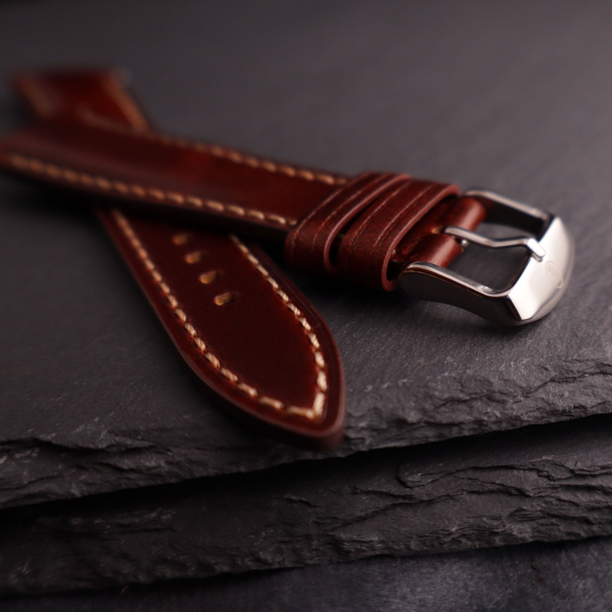 Cartographer™ Padded Leather Watch Strap