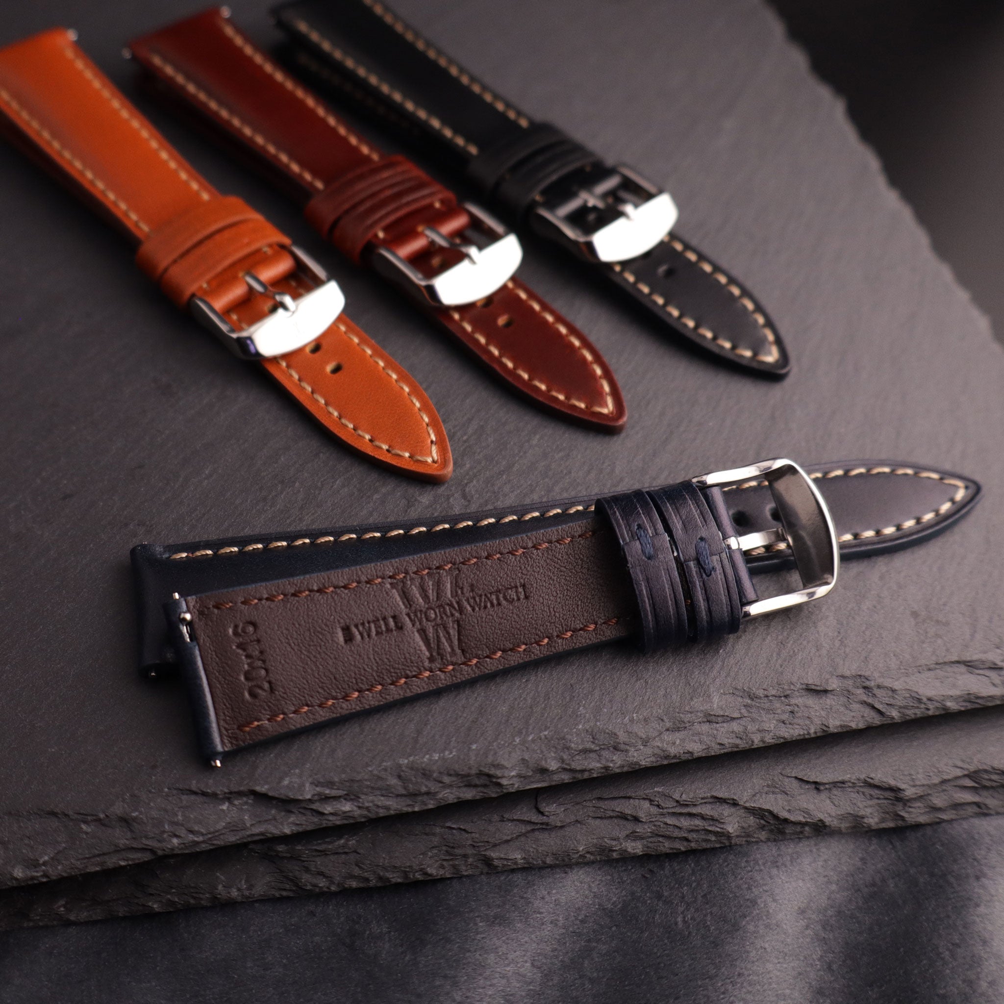 Cartographer™ Padded Leather Watch Strap