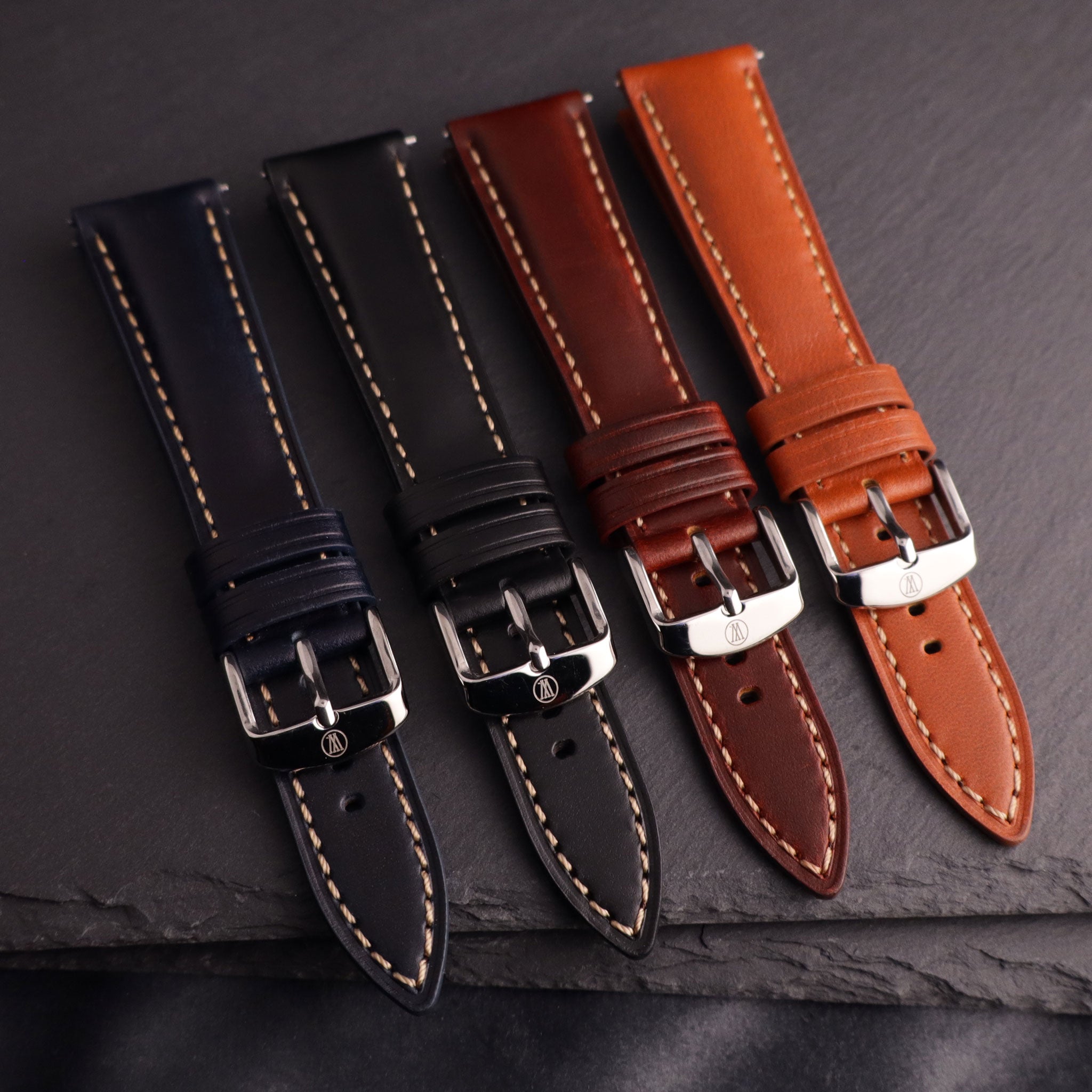Cartographer™ Padded Leather Watch Strap
