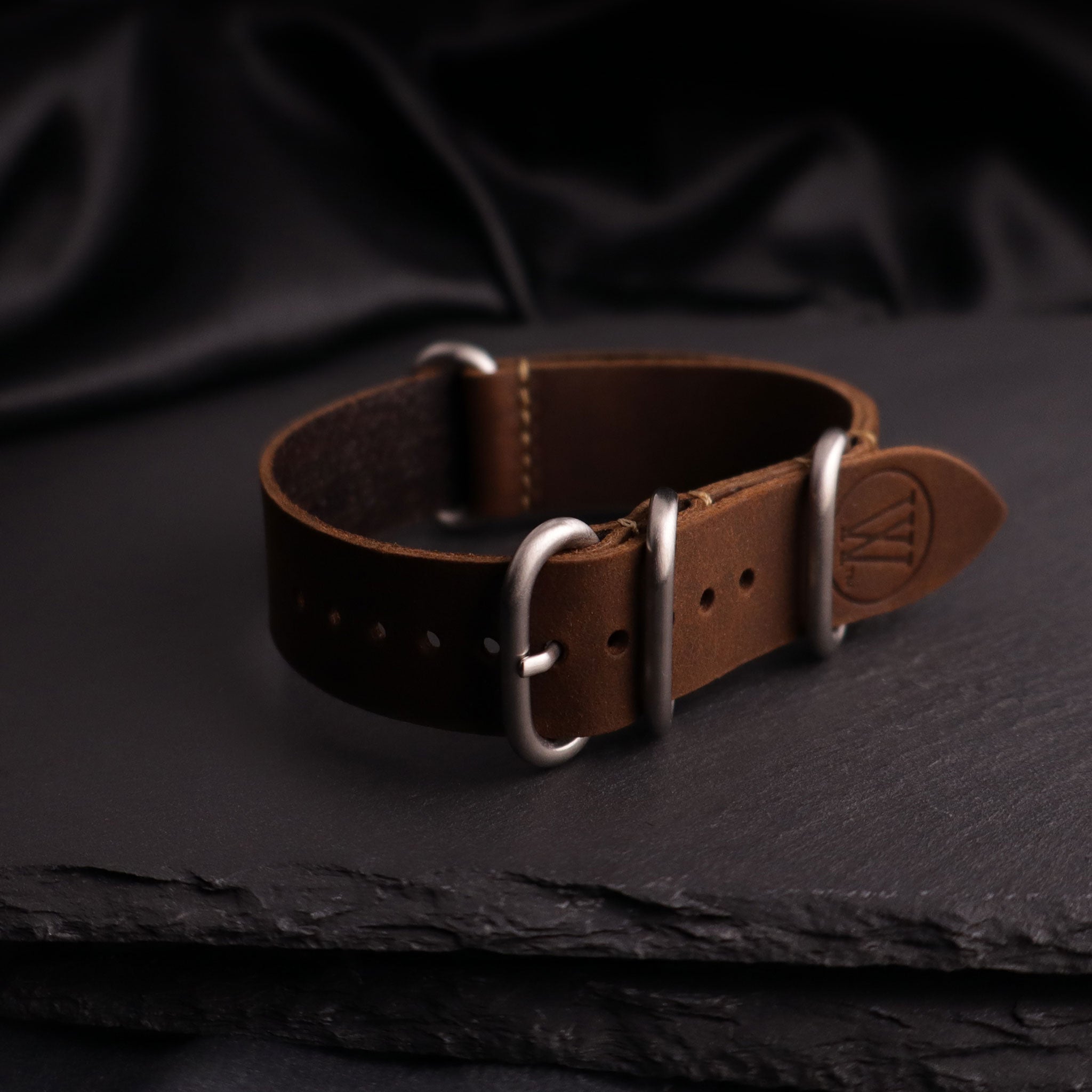 Curator™ Leather Double-Pass Watch Strap