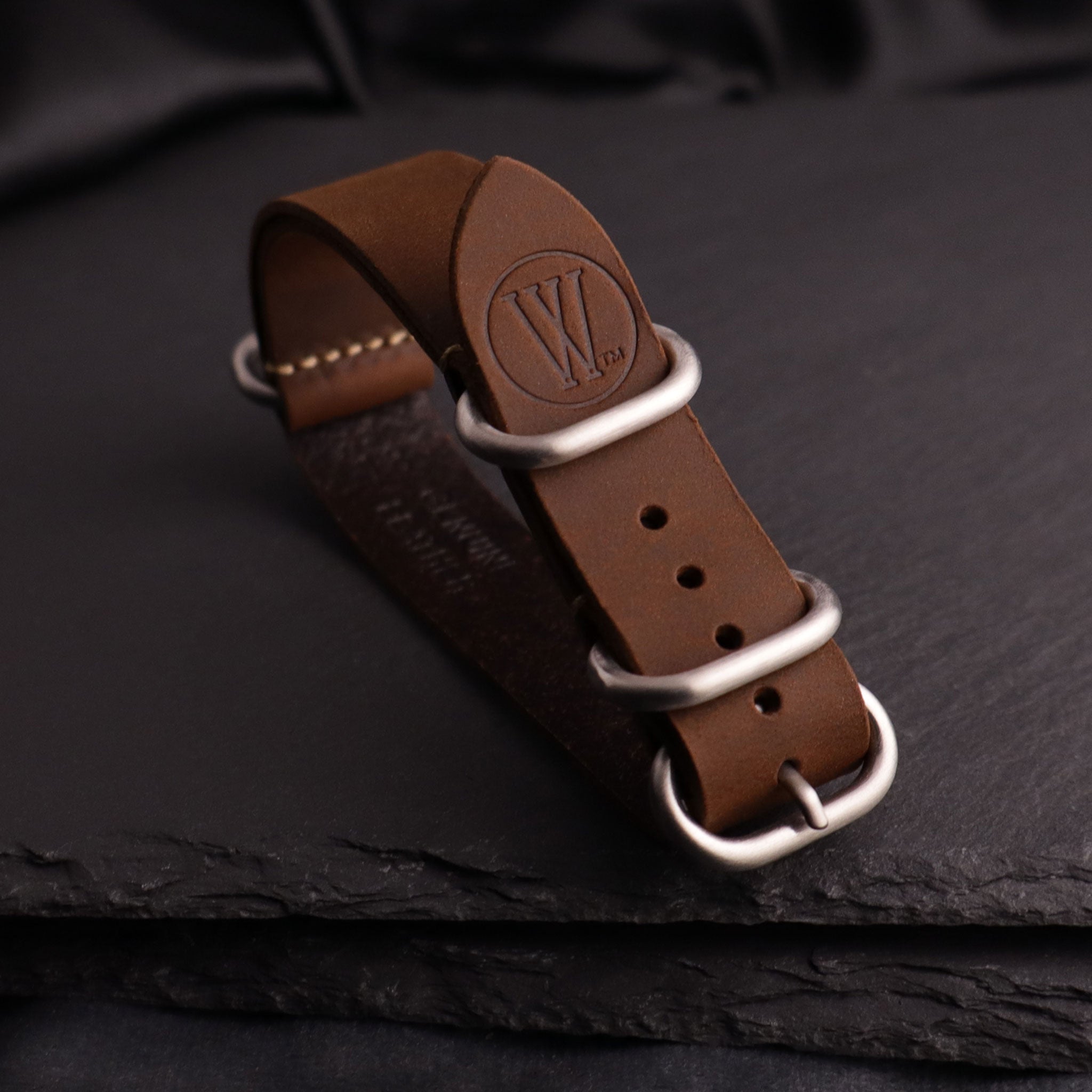 Curator™ Leather Double-Pass Watch Strap