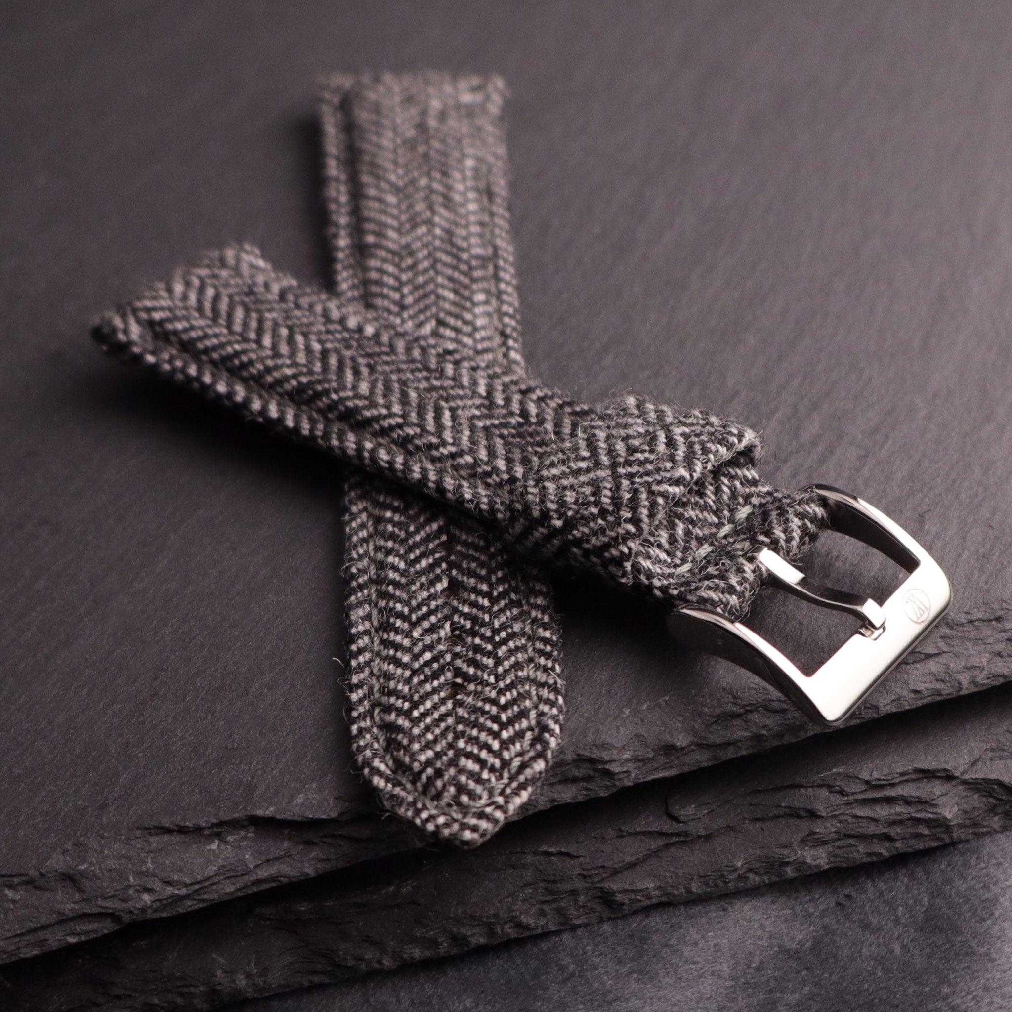 Highlander™ Herringbone Tweed Wool Watch Strap