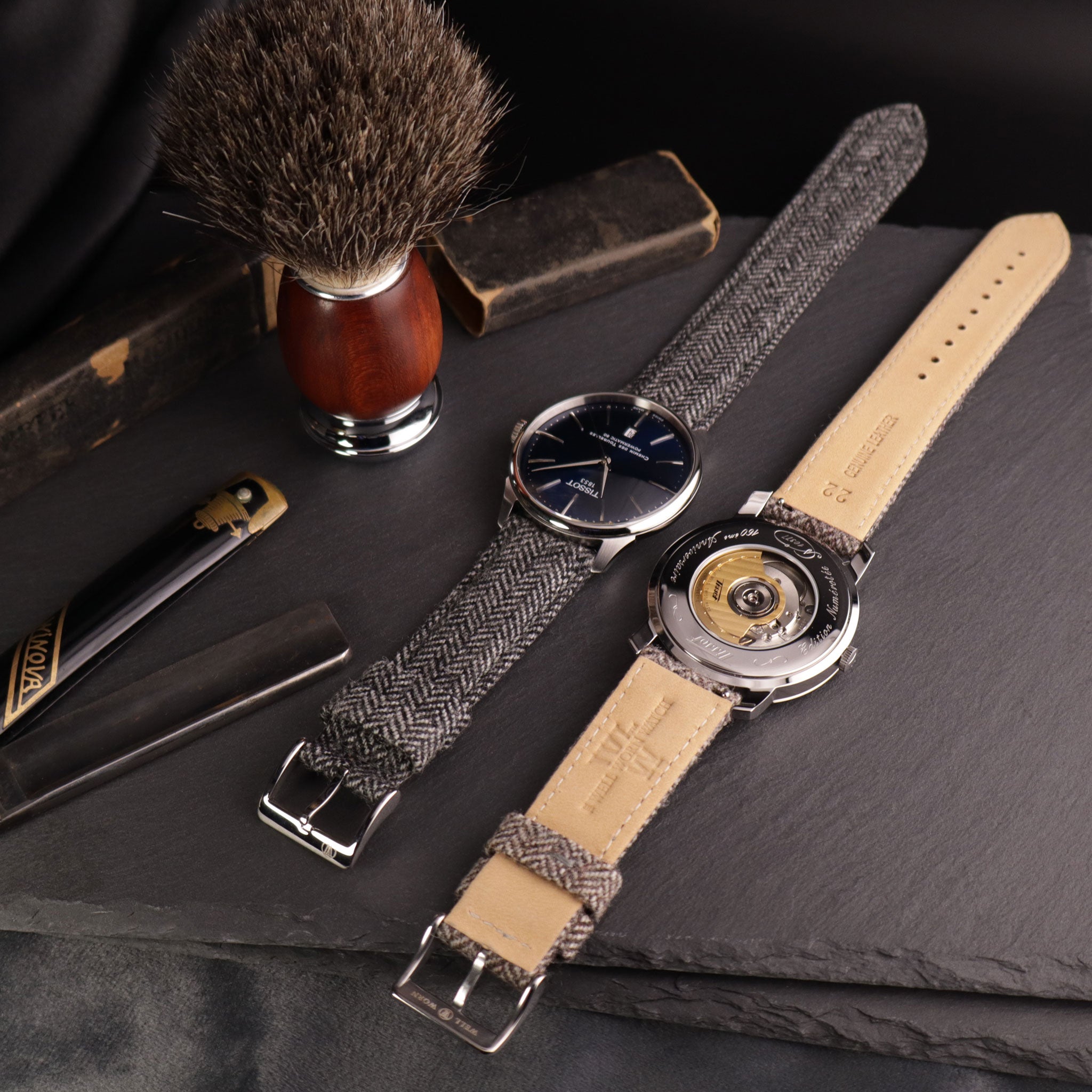 Highlander™ Herringbone Tweed Wool Watch Strap
