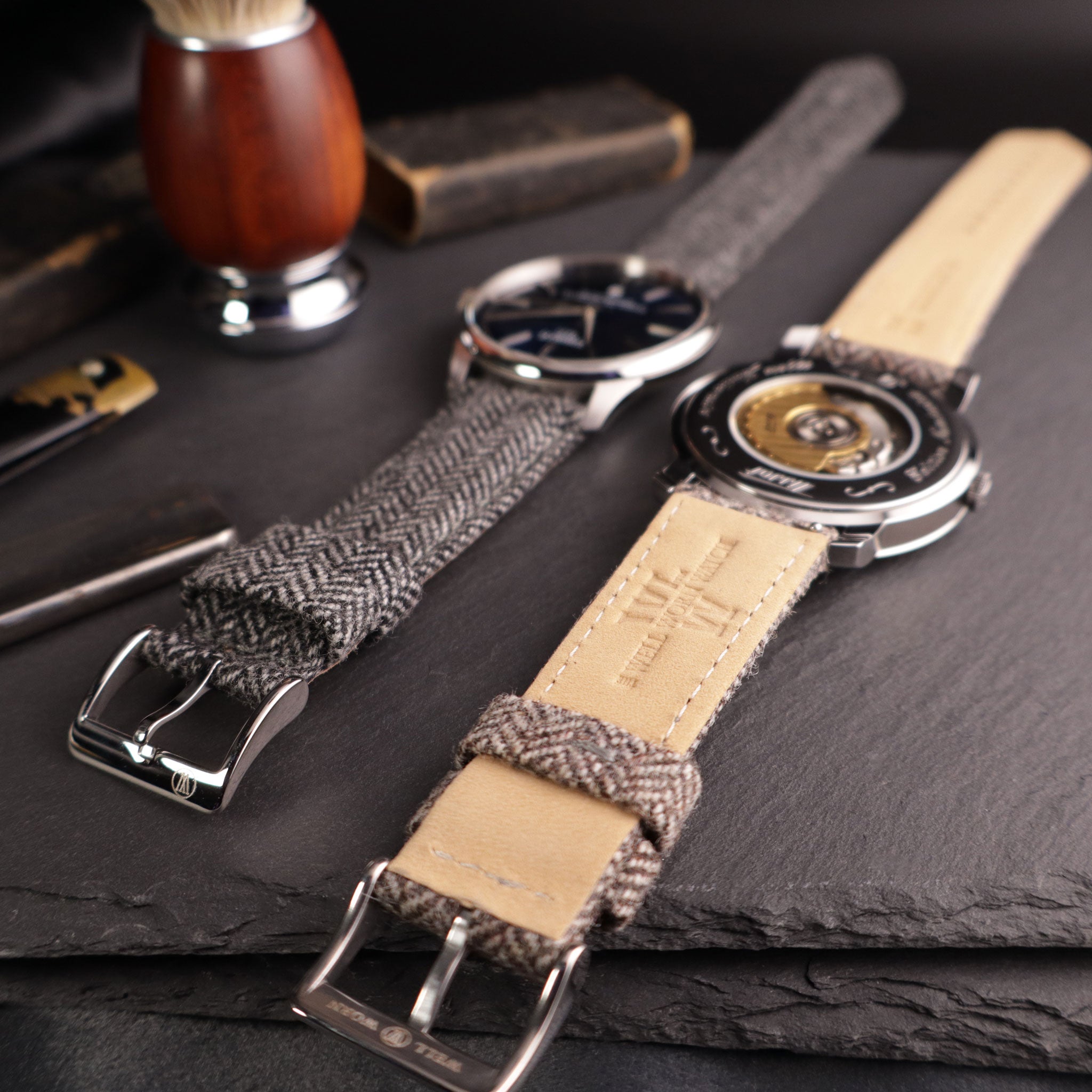 Highlander™ Herringbone Tweed Wool Watch Strap