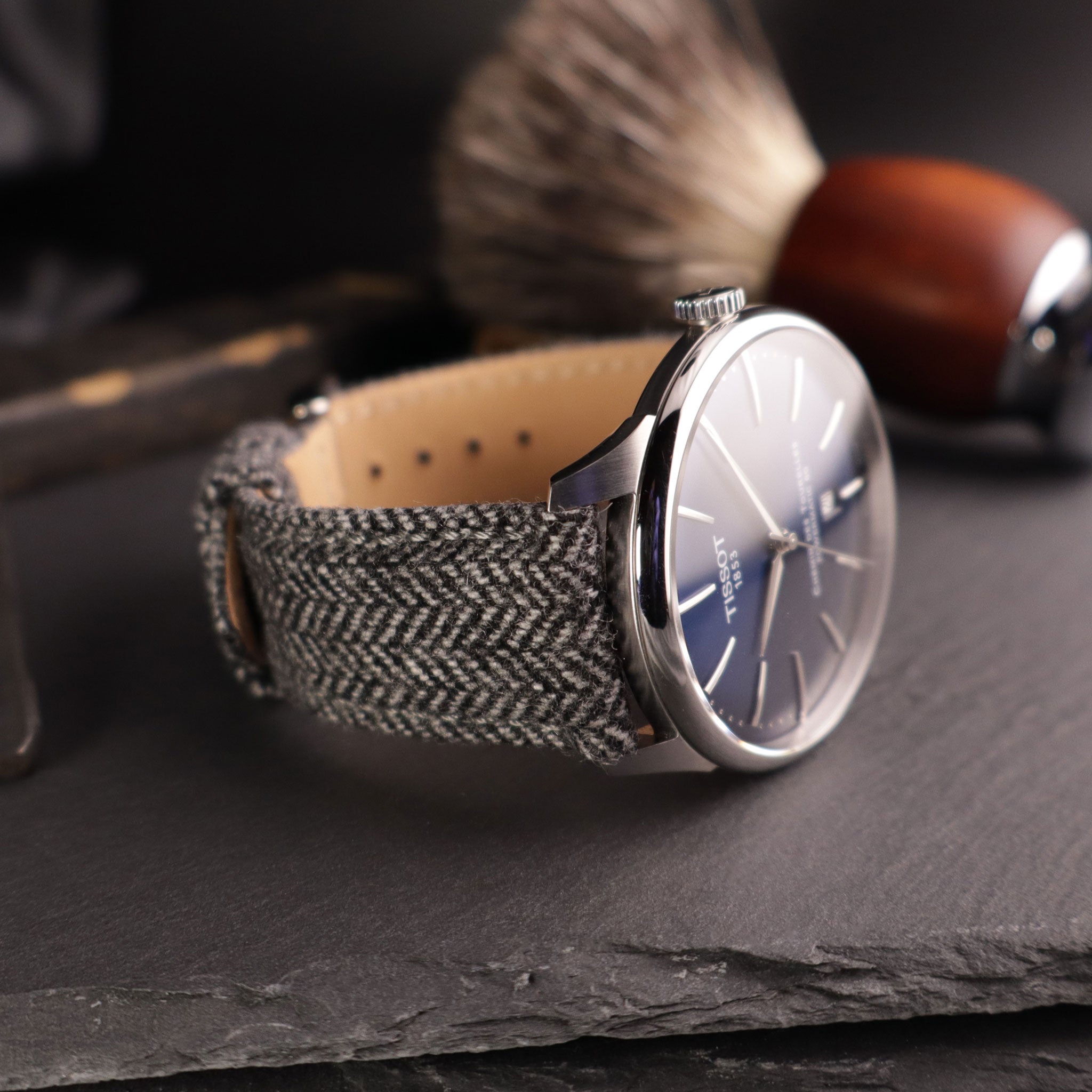 Highlander™ Herringbone Tweed Wool Watch Strap