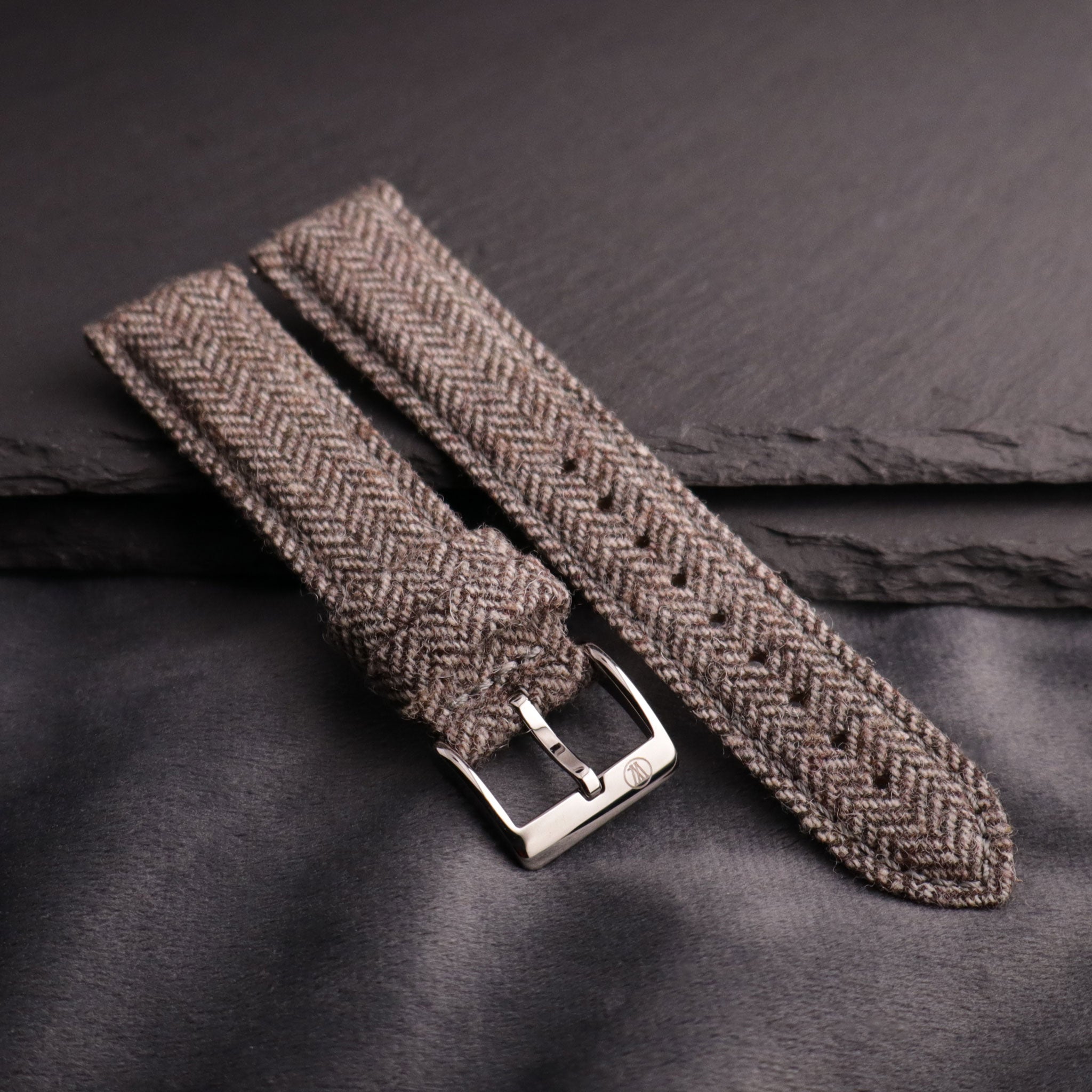 Highlander™ Herringbone Tweed Wool Watch Strap