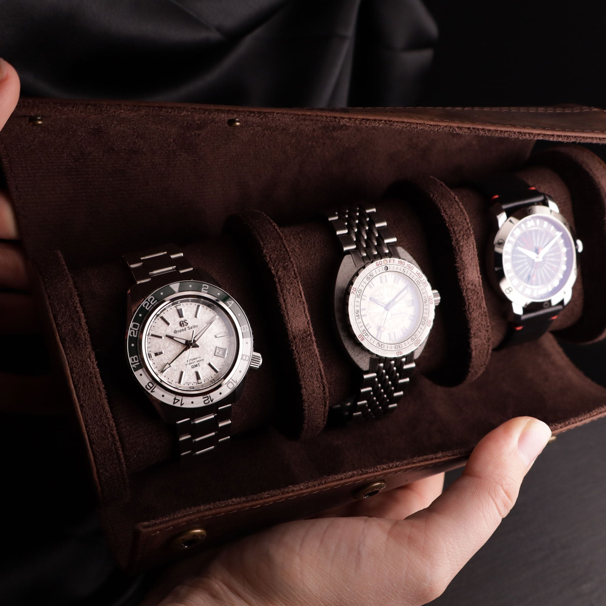 Argos™ Oiled Leather Watch Roll