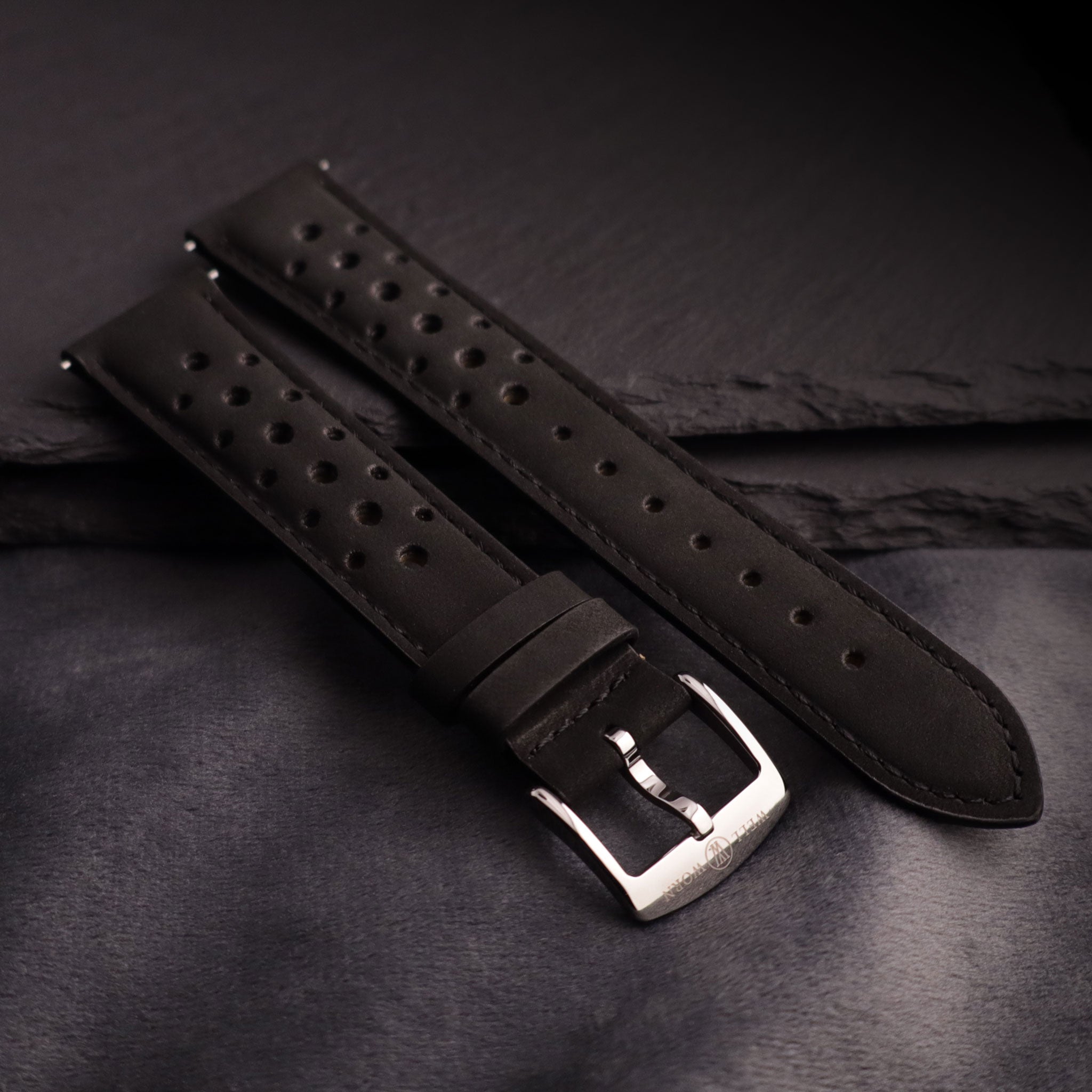 Autobahn™ Nubuck Leather Rally Watch Strap