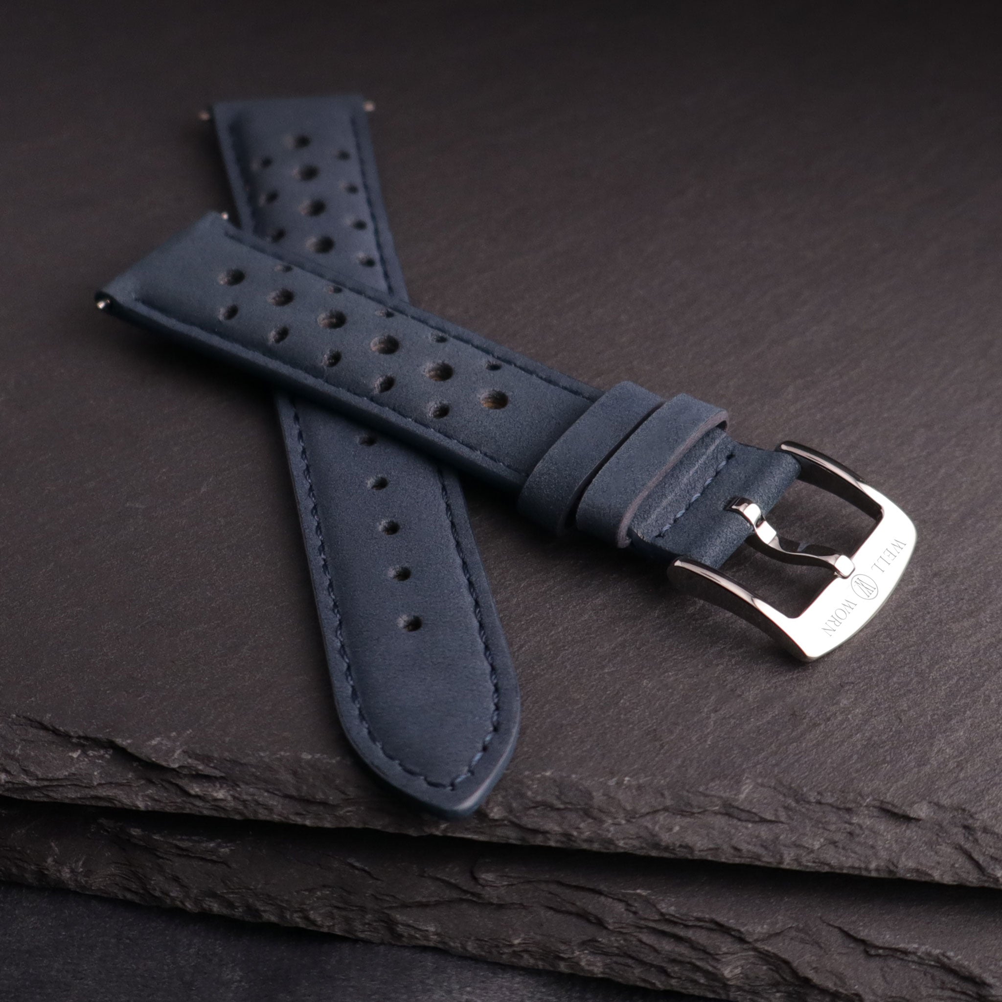 Autobahn™ Nubuck Leather Rally Watch Strap