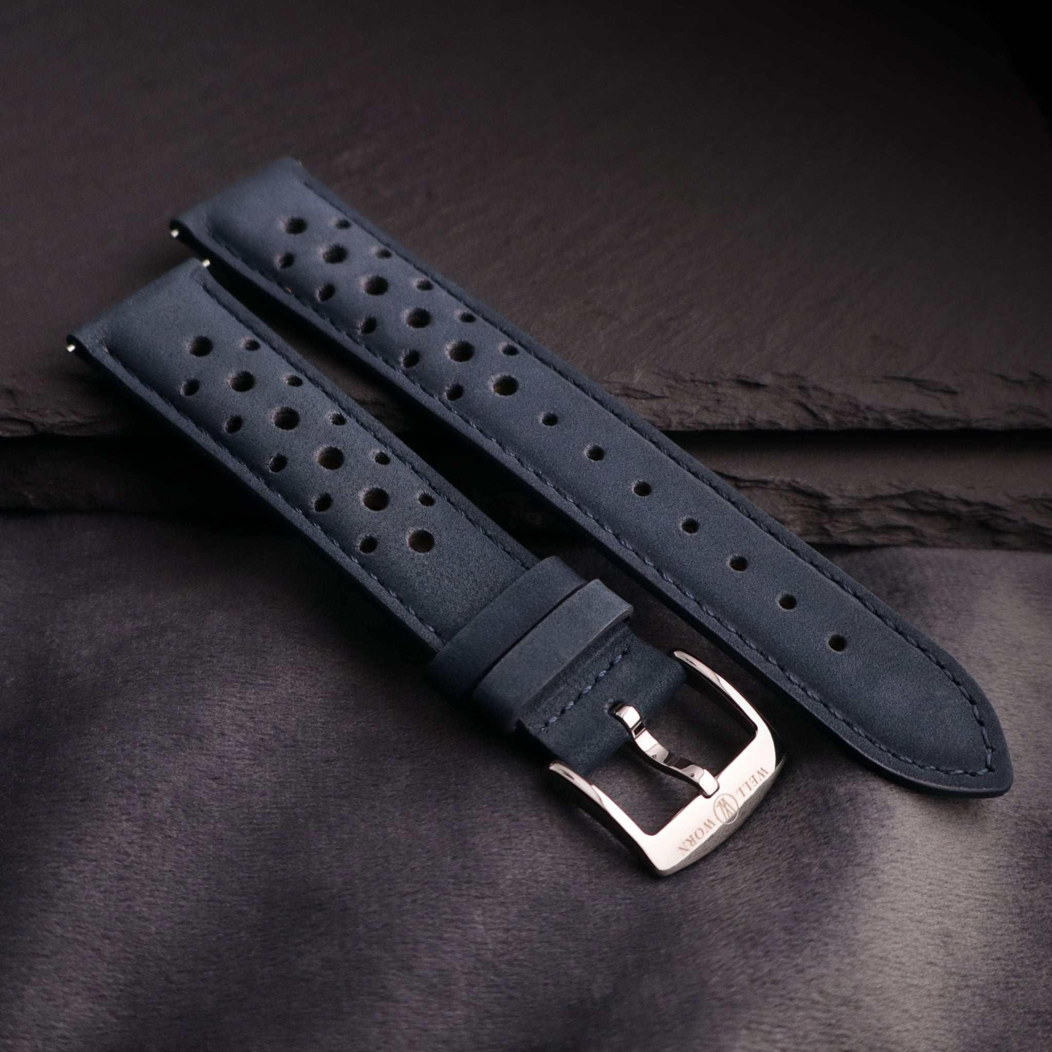 Autobahn™ Nubuck Leather Rally Watch Strap