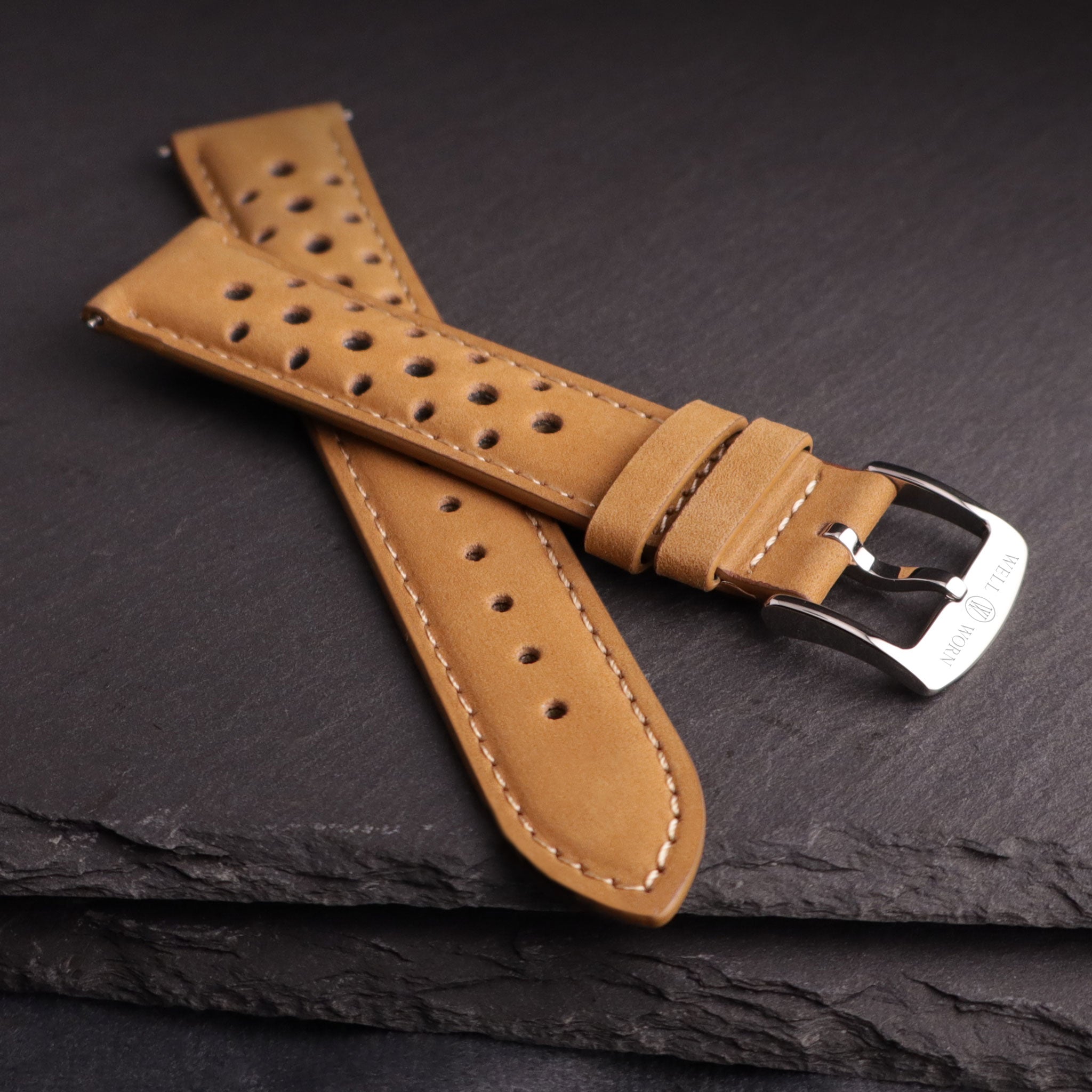 Autobahn™ Nubuck Leather Rally Watch Strap