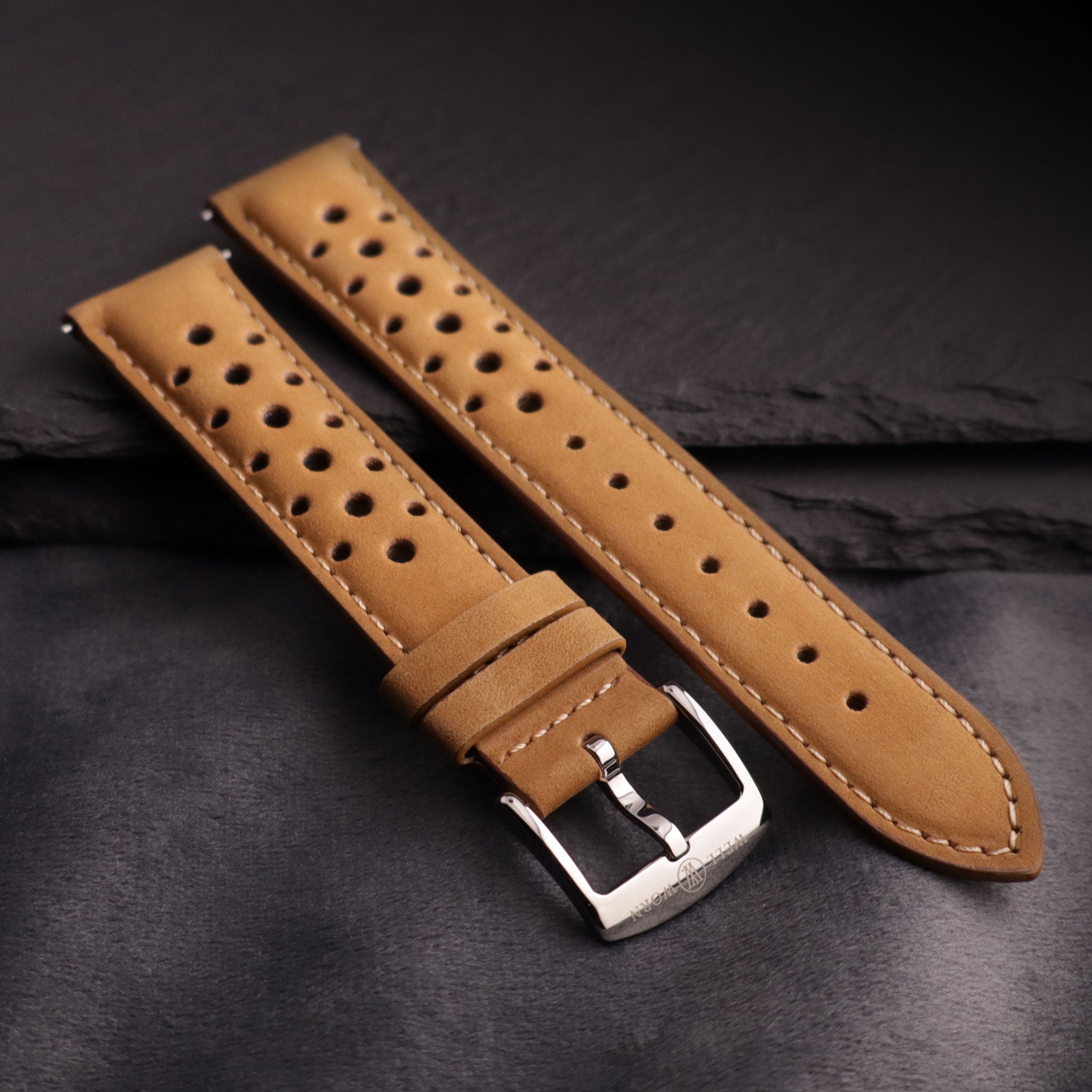 Autobahn™ Nubuck Leather Rally Watch Strap