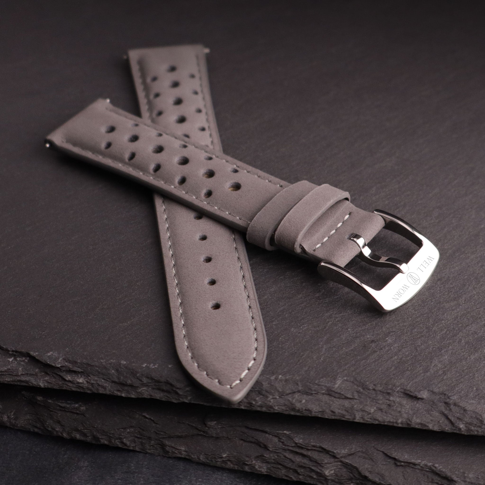 Autobahn™ Nubuck Leather Rally Watch Strap