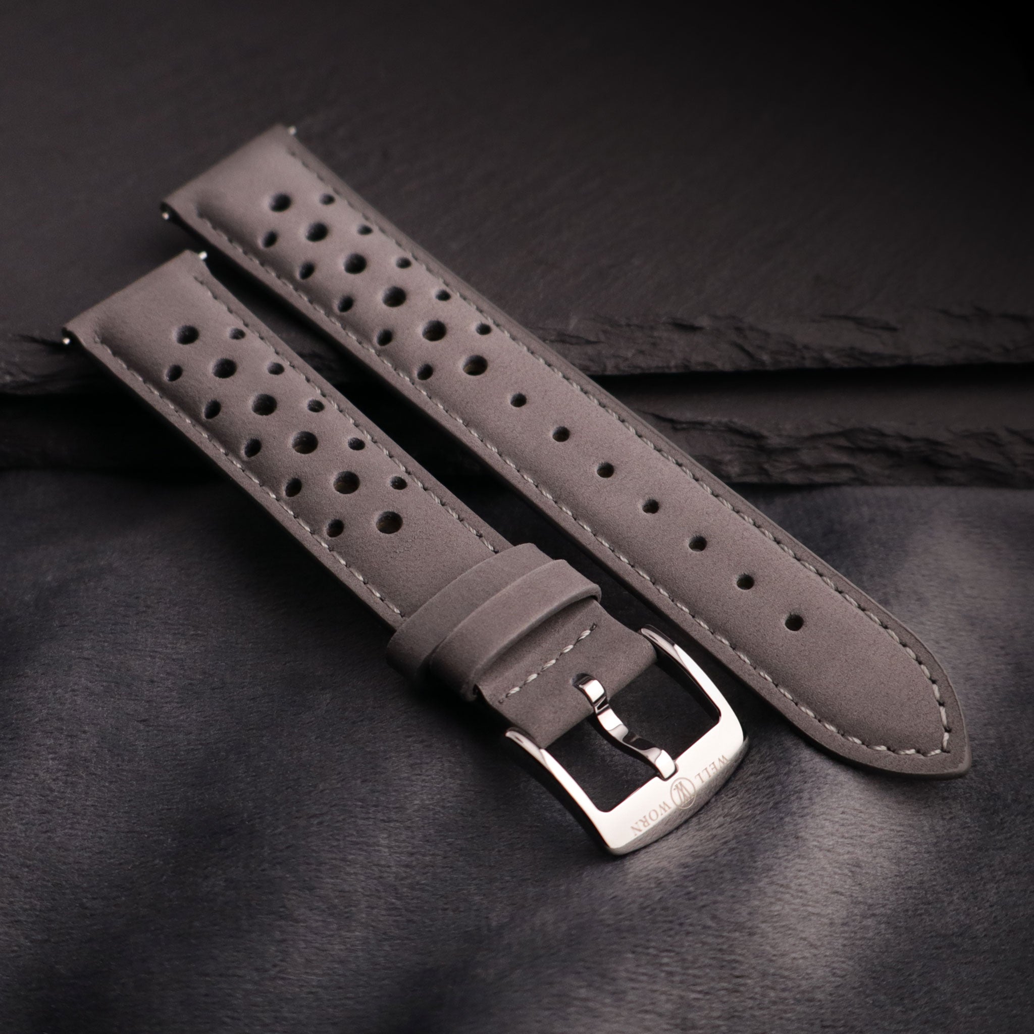 Autobahn™ Nubuck Leather Rally Watch Strap