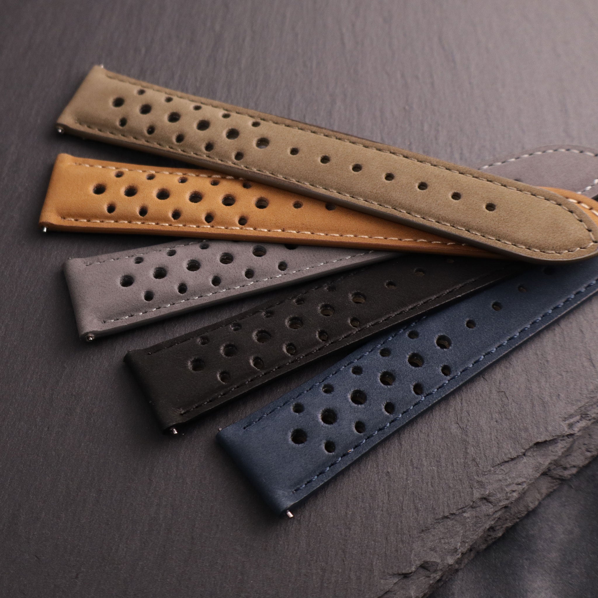 Autobahn™ Nubuck Leather Rally Watch Strap