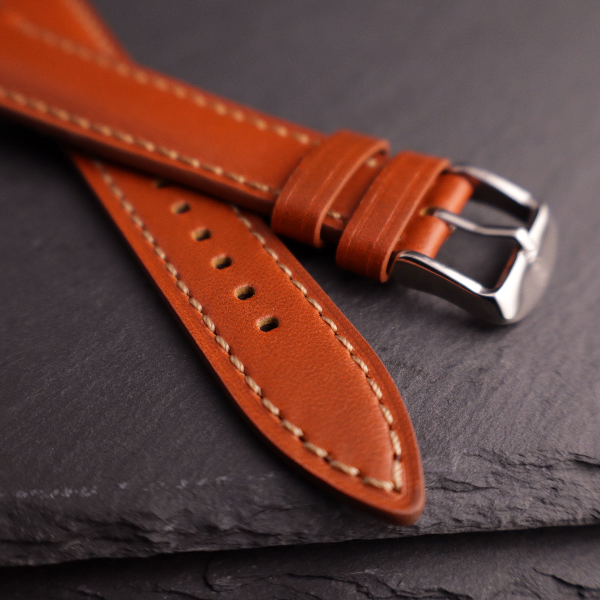 Cartographer™ Padded Leather Watch Strap