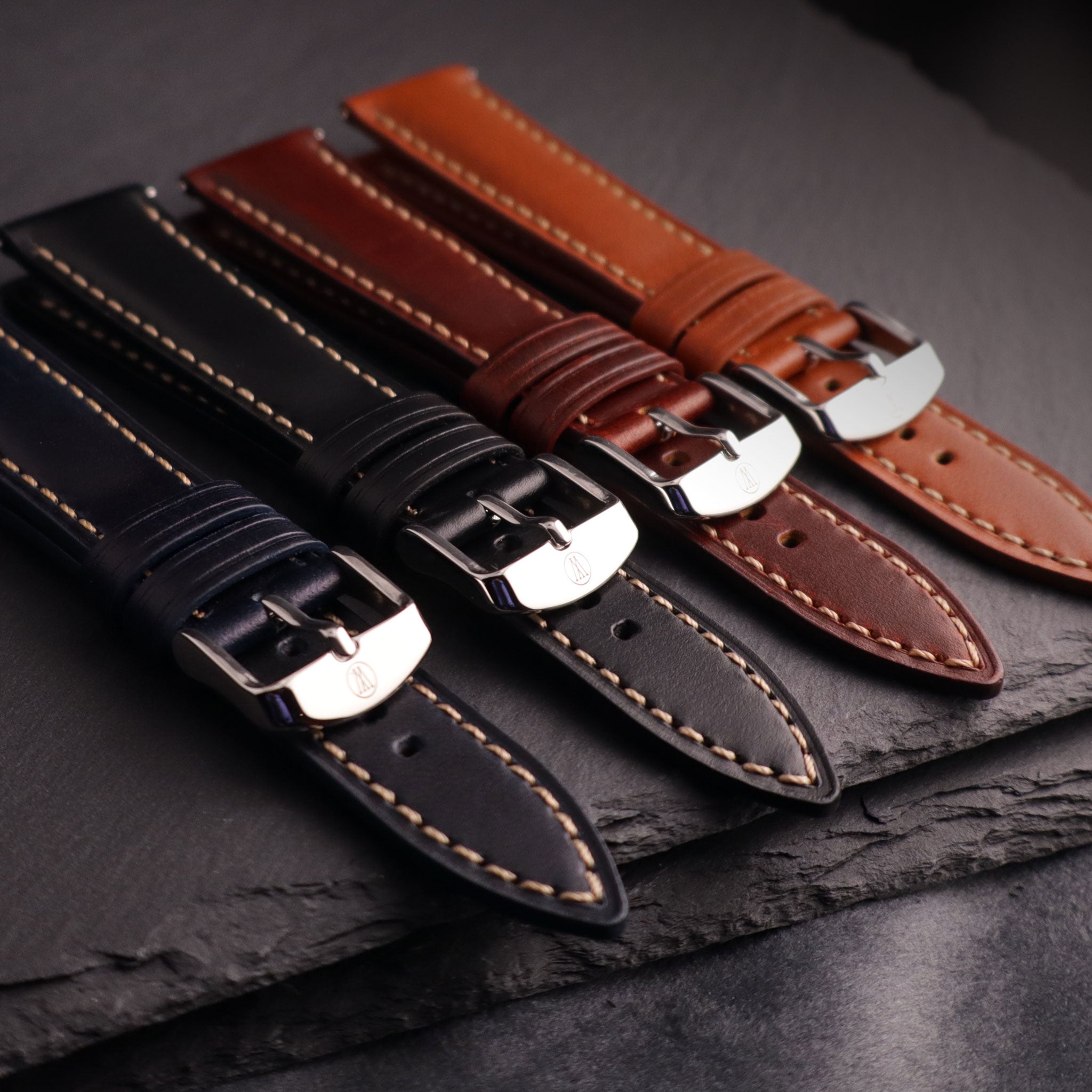 Cartographer™ Padded Leather Watch Strap