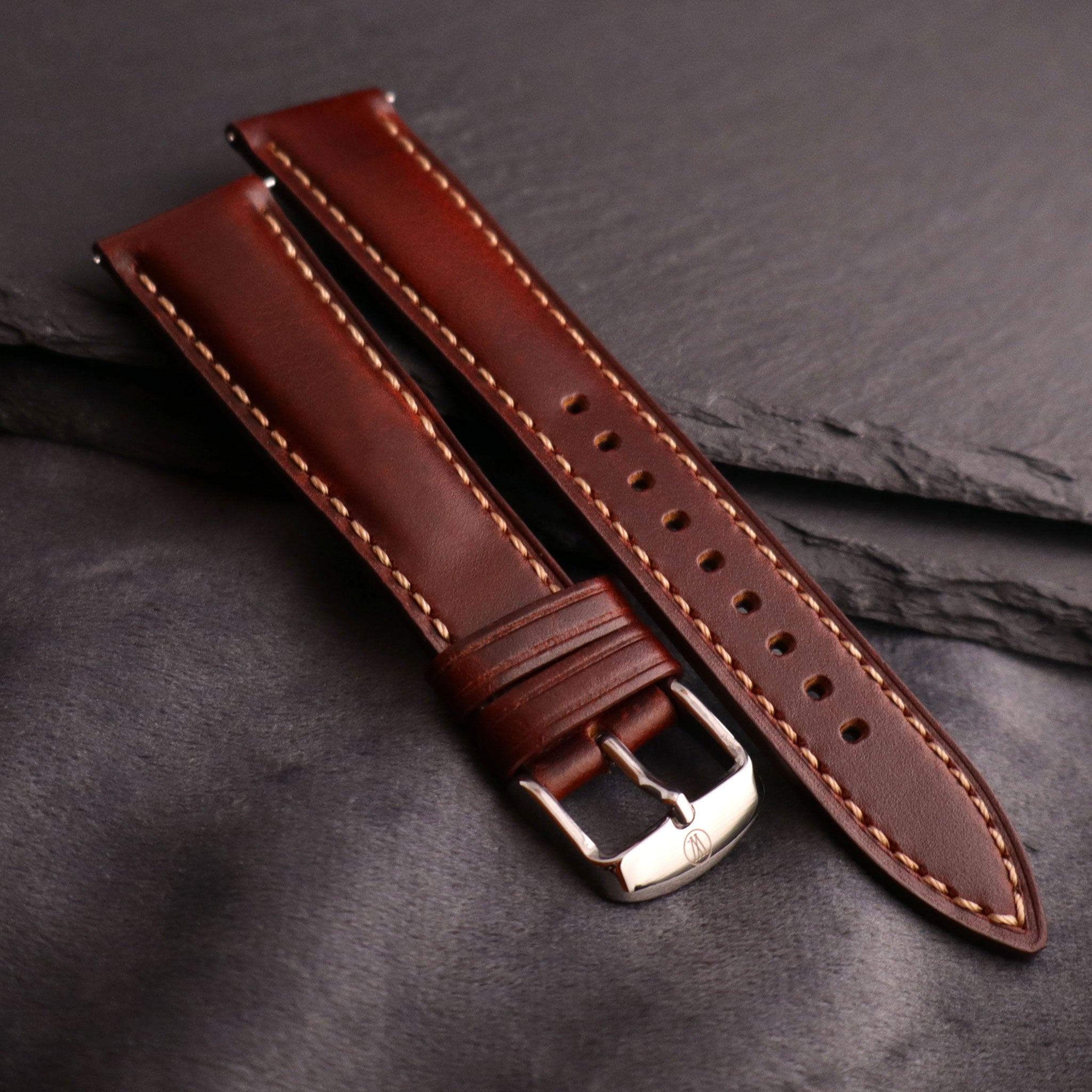 Cartographer™ Padded Leather Watch Strap