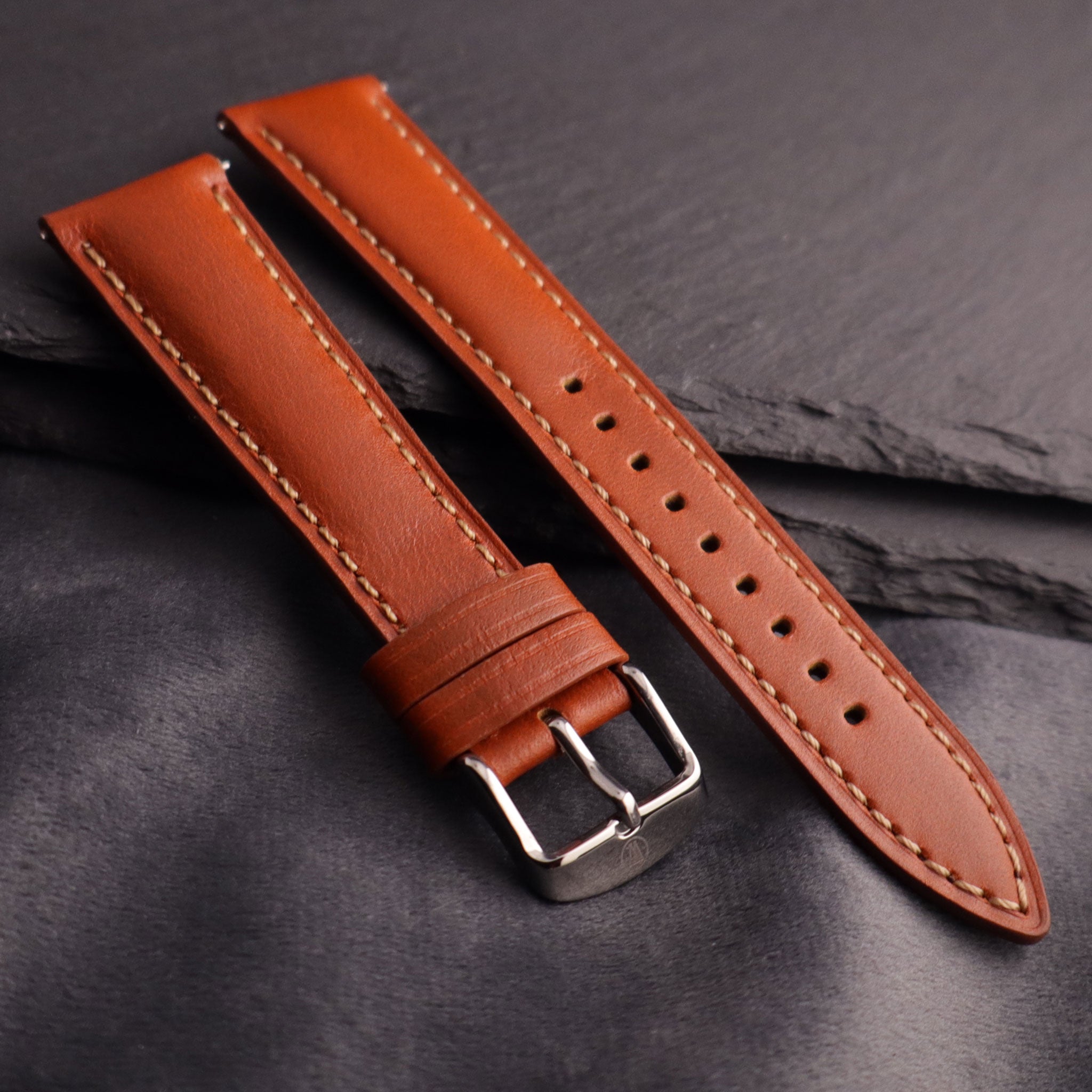 Cartographer™ Padded Leather Watch Strap