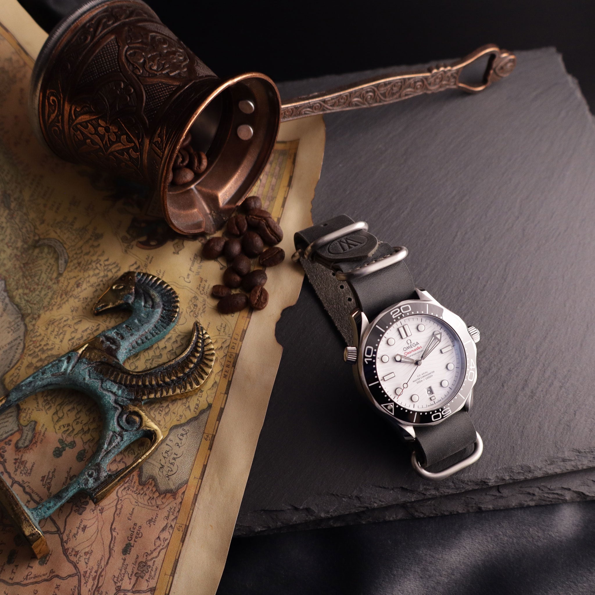 Curator™ Leather Double-Pass Watch Strap