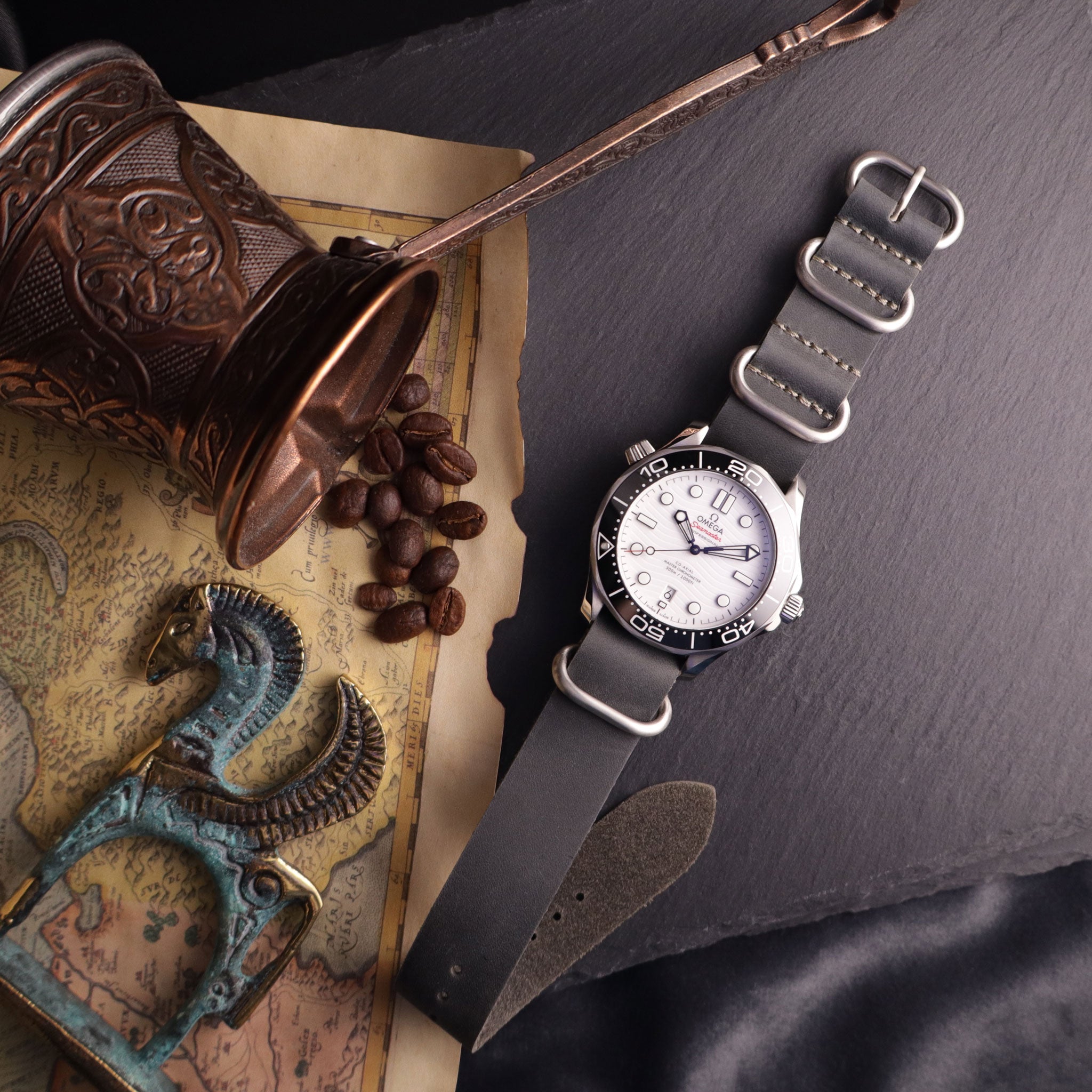 Curator™ Leather Double-Pass Watch Strap