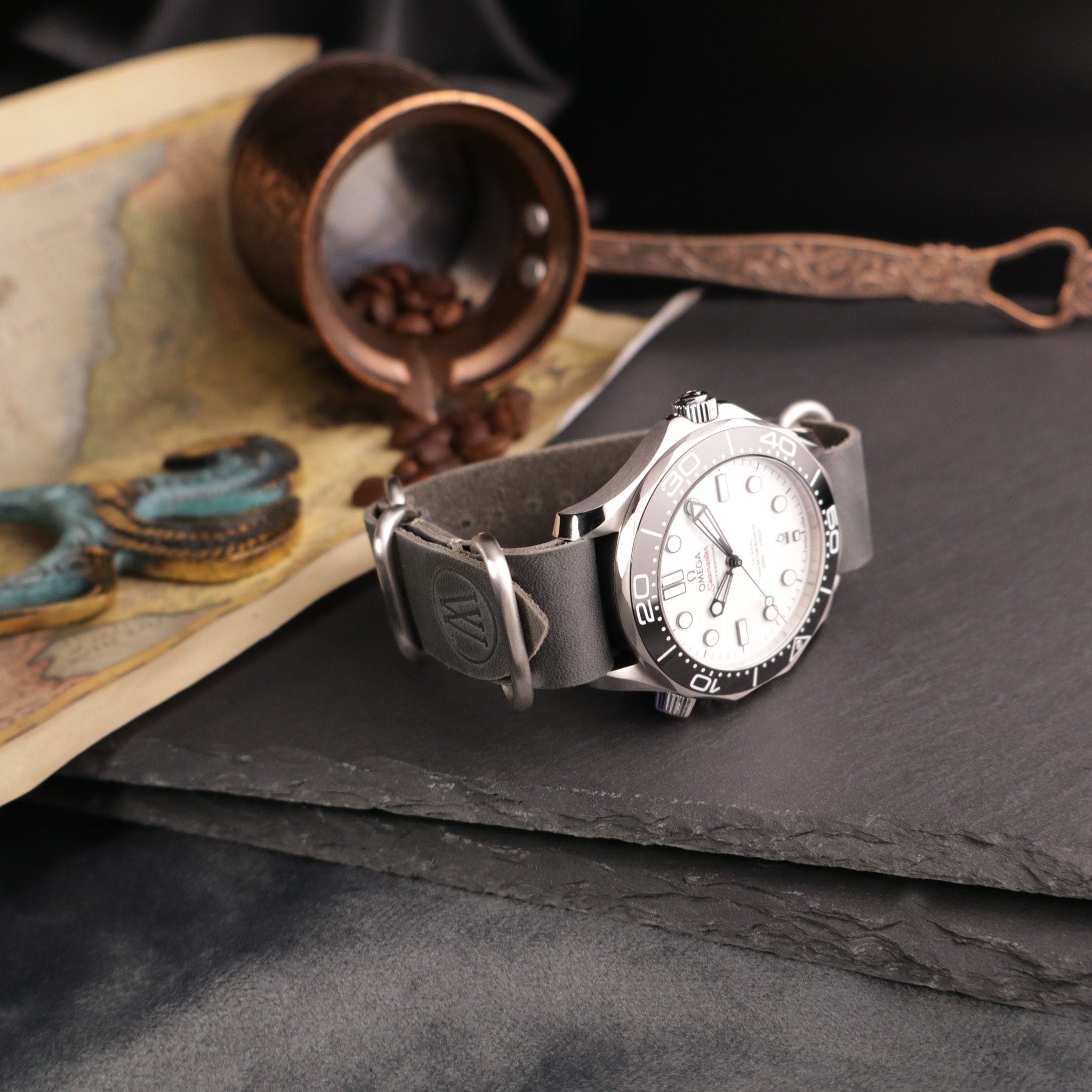 Curator™ Leather Double-Pass Watch Strap