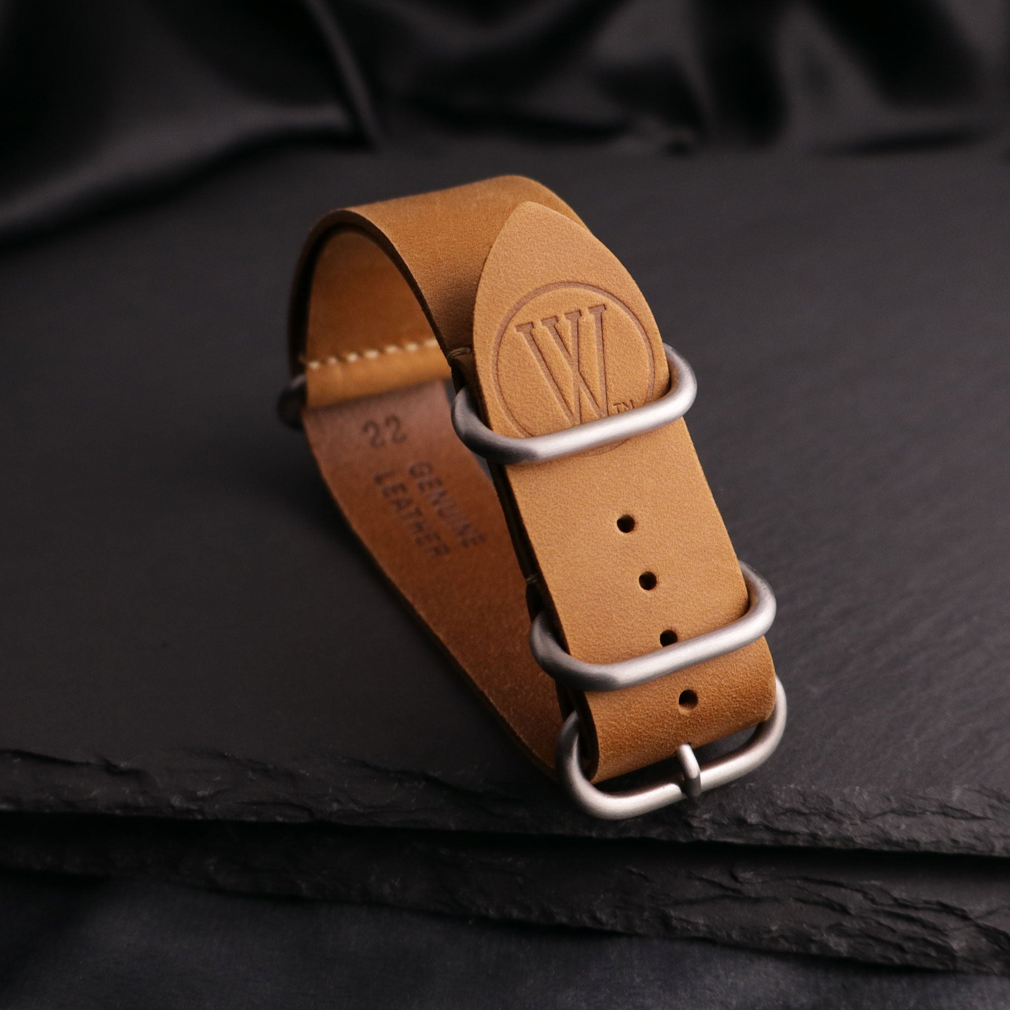 Curator™ Leather Double-Pass Watch Strap