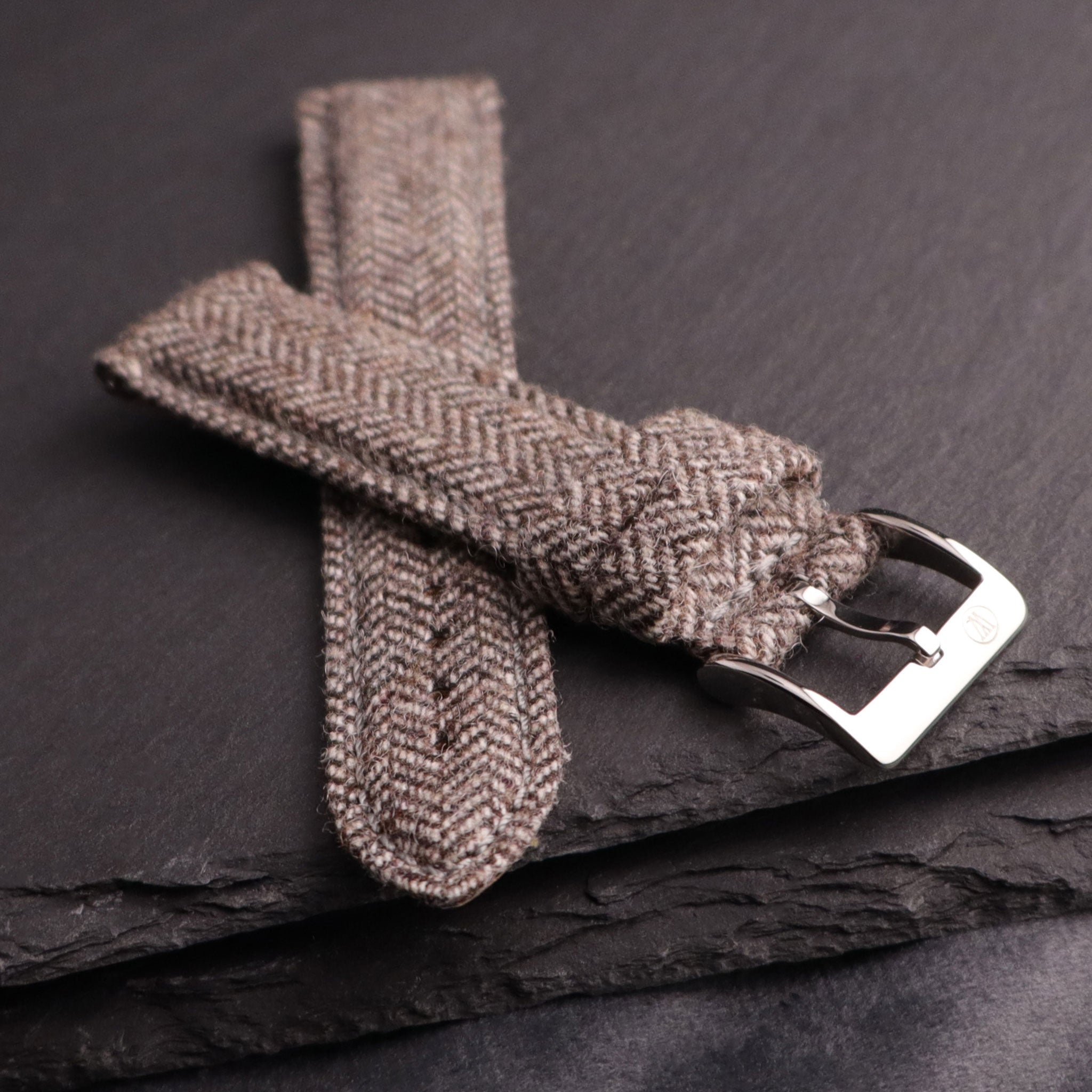 Highlander™ Herringbone Tweed Wool Watch Strap