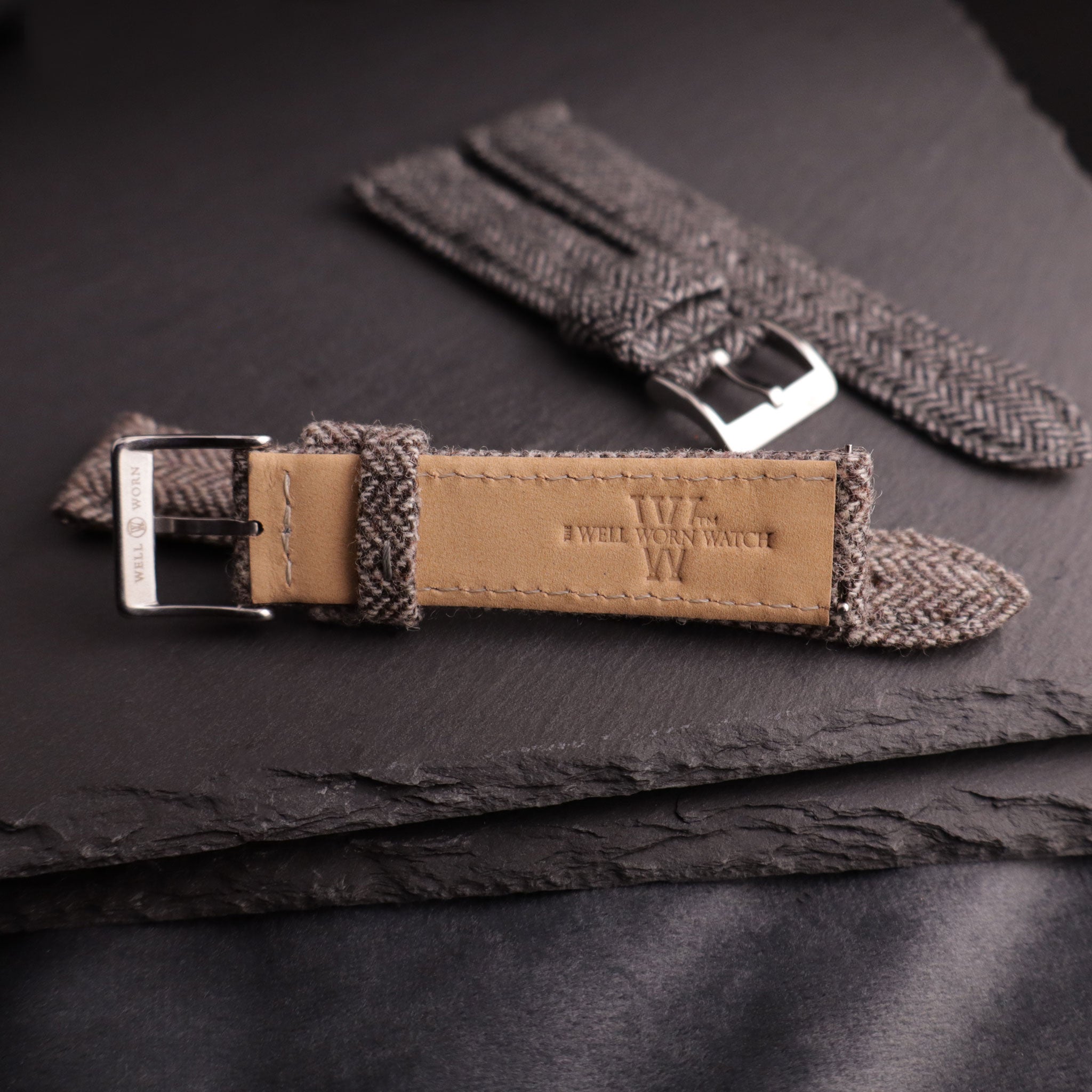 Highlander™ Herringbone Tweed Wool Watch Strap