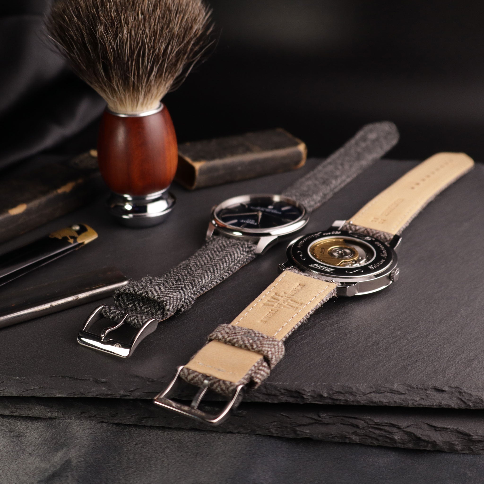 Highlander™ Herringbone Tweed Wool Watch Strap