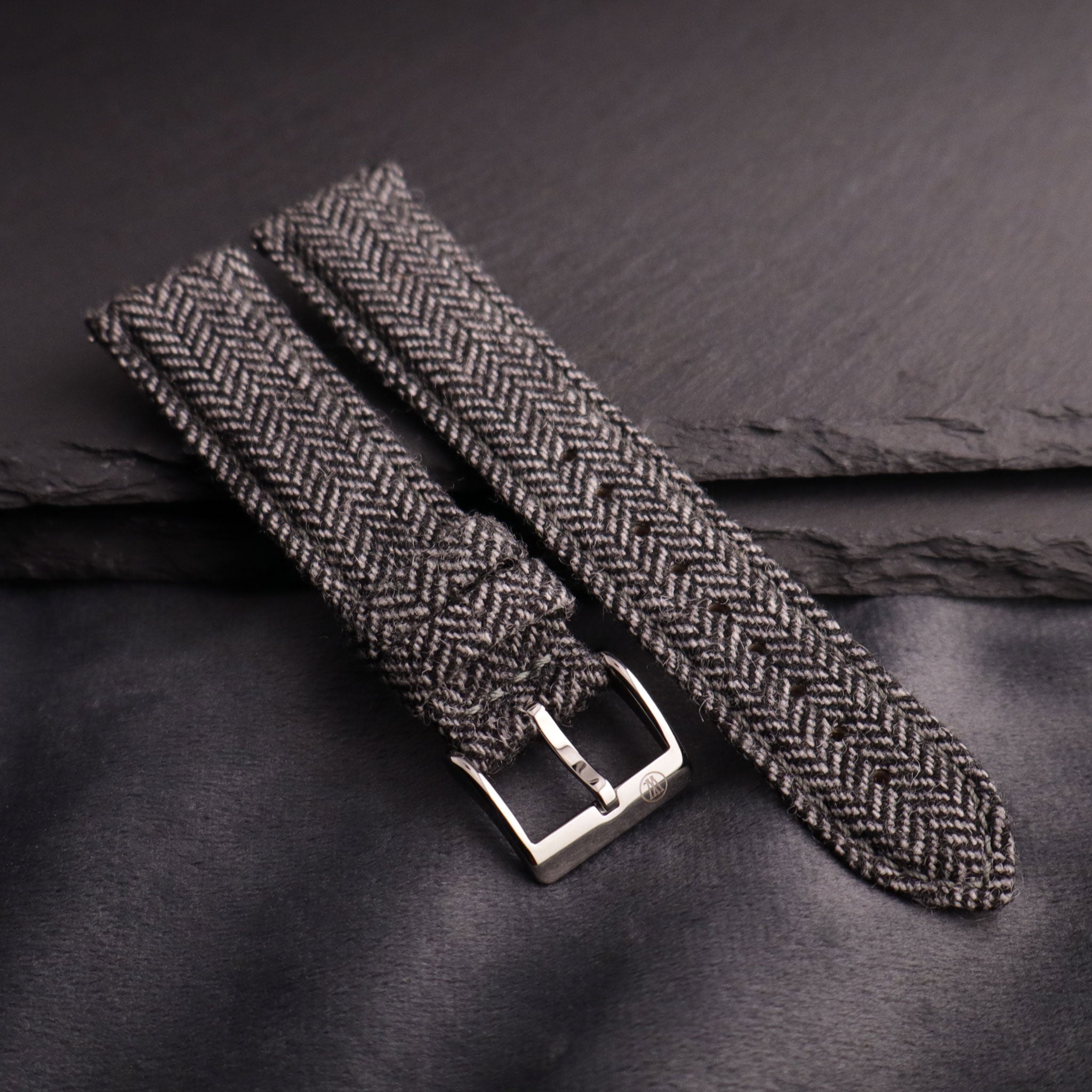 Highlander™ Herringbone Tweed Wool Watch Strap